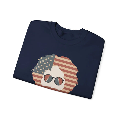Grateful Dead - Stars & Stripes Jerry | Life is dead. Crewneck Sweatshirt - StealieShop